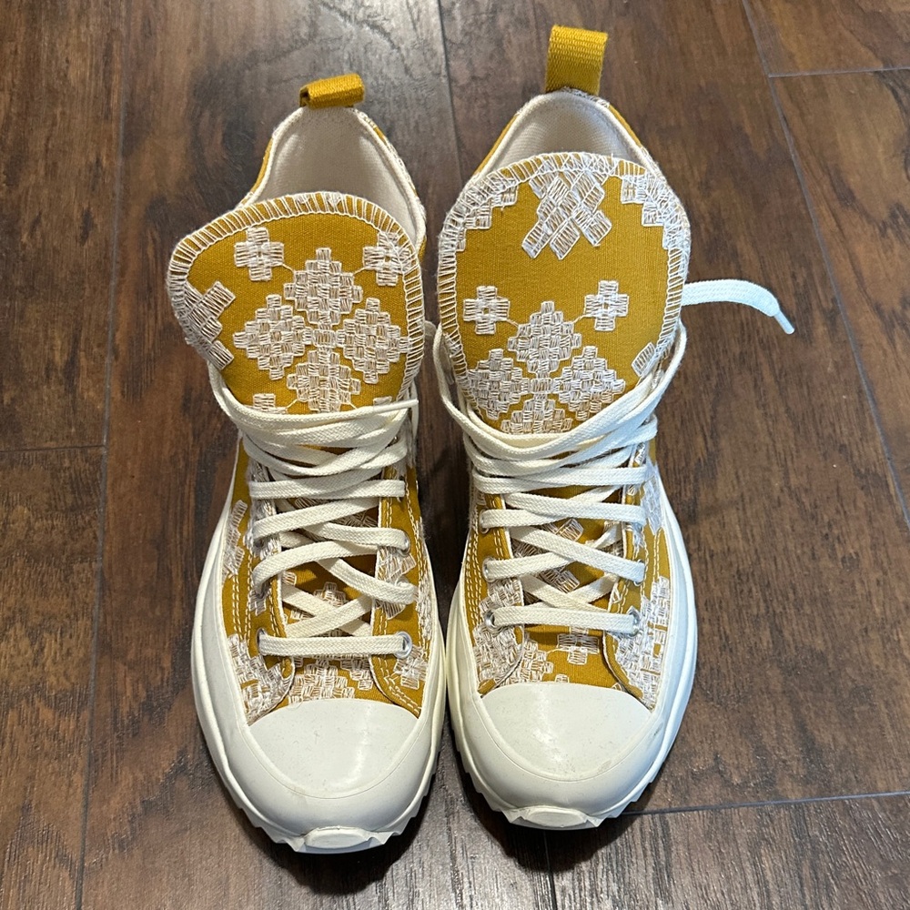 Converse Run Star Hikes Hi Top Tonal Embroidery Unisex Platform Sneakers Chucks - Picture 3 of 14